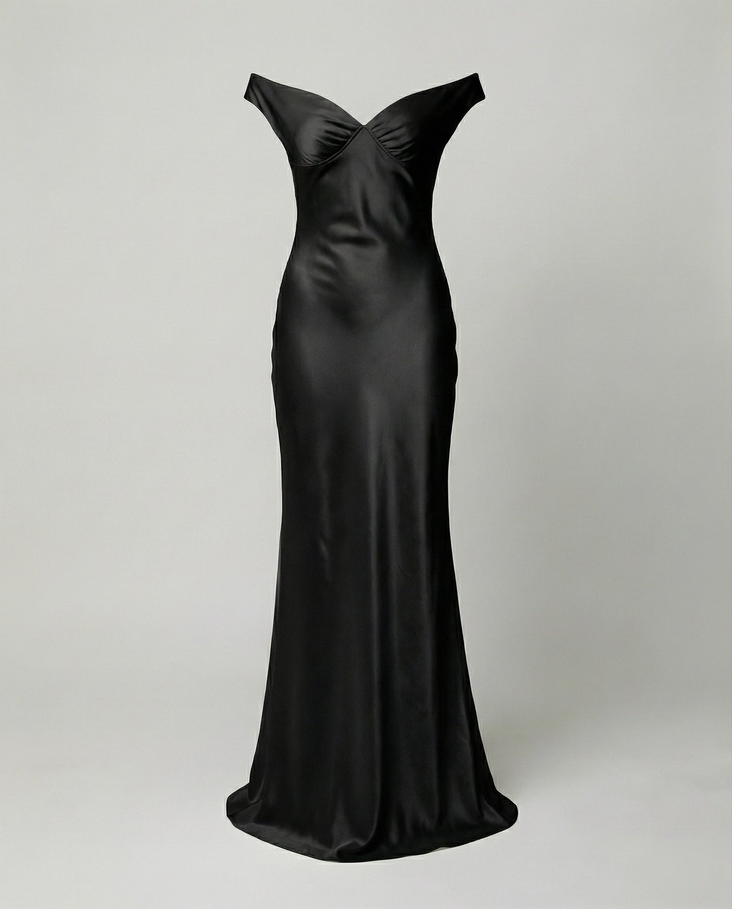 Damen Maxikleid Satin Elegant