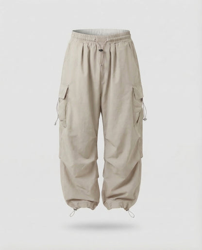 Damen Cargohose Leicht Bequem Weite Passform