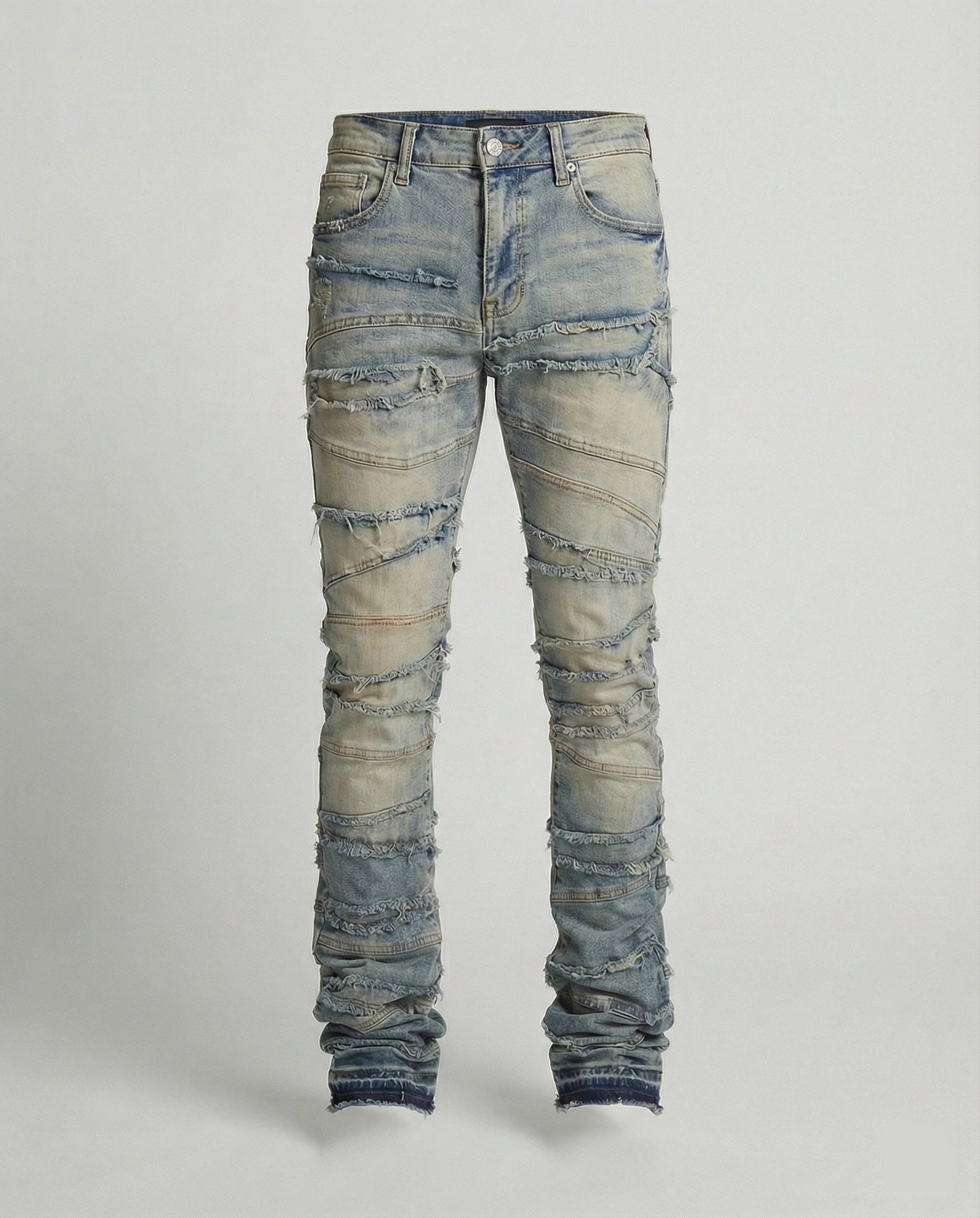 Herren Slimfit Destroyed Jeans