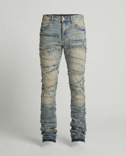Herren Slimfit Destroyed Jeans