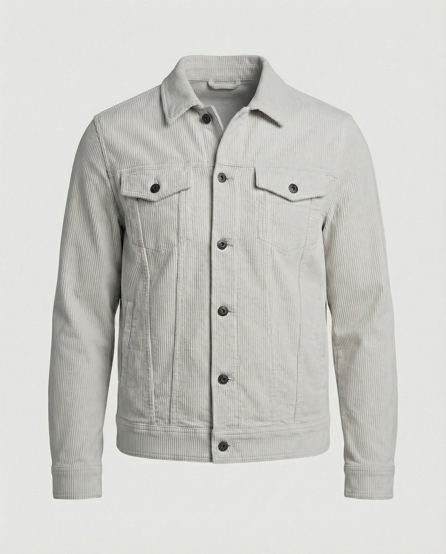 Herren Überhemdjacke Cord Mit Druckknöpfen
