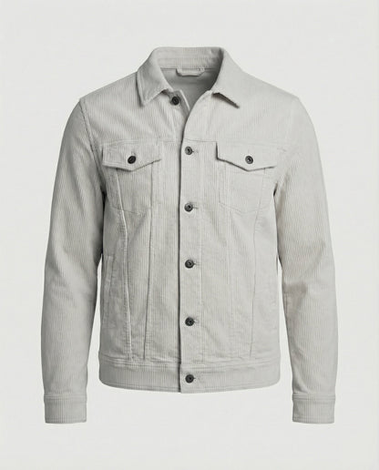 Herren Überhemdjacke Cord Mit Druckknöpfen