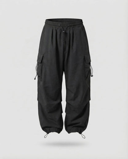 Damen Cargohose Leicht Bequem Weite Passform