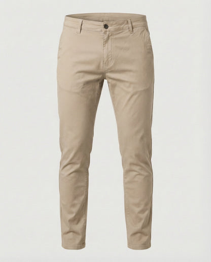 Herren Slimfit Chinohose Elastikbund