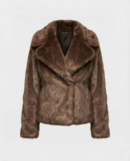 Damen Weiche Pelzjacke Qualität
