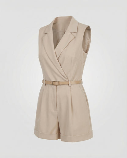 Damen Kurzjumpsuit Stilvoll Stretch