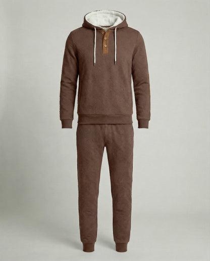 Herren Hoodie Jogginganzug Set Baumwolle