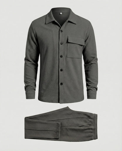 Herren Cardigan Strukturdesign Wollmix