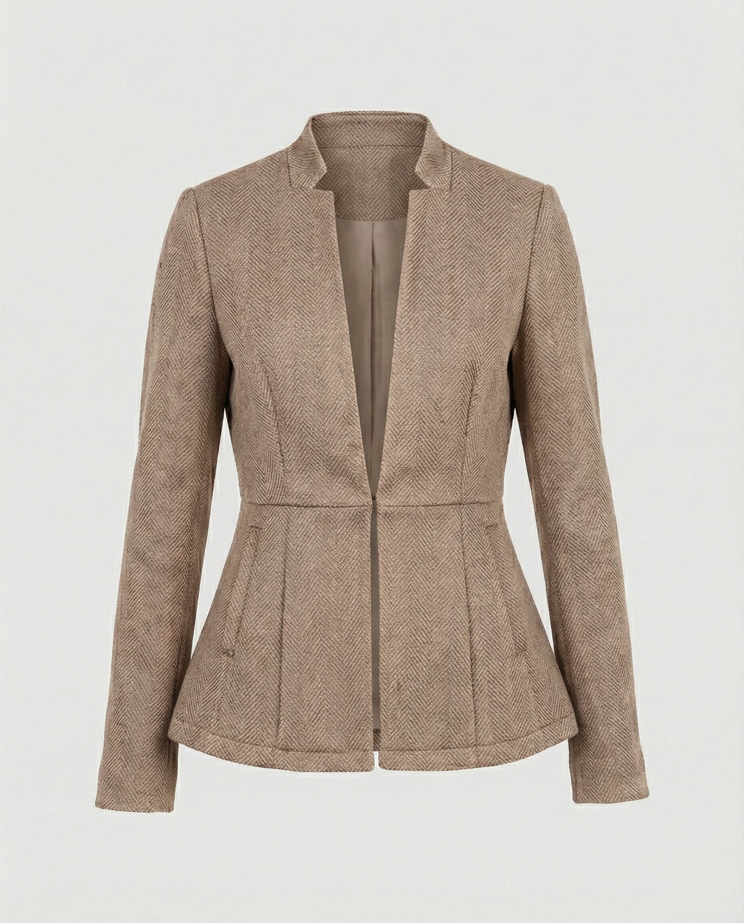 Damen Ärmelloses Blazer Hahnentritt