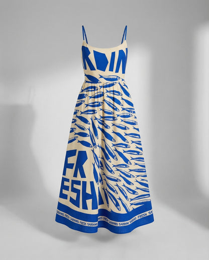 Einfaches Damenkleid U-Ausschnitt Strapsen