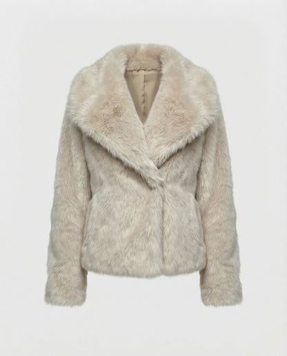 Damen Weiche Pelzjacke Qualität