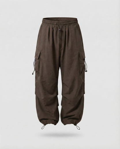 Damen Cargohose Leicht Bequem Weite Passform