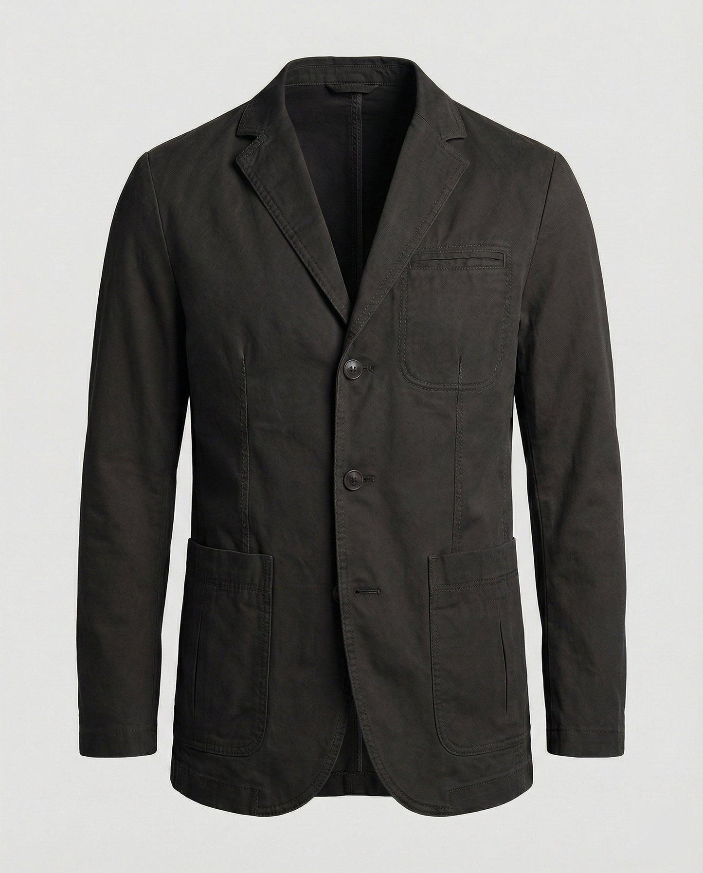 Herren Blazer Baumwolle Leicht Beige