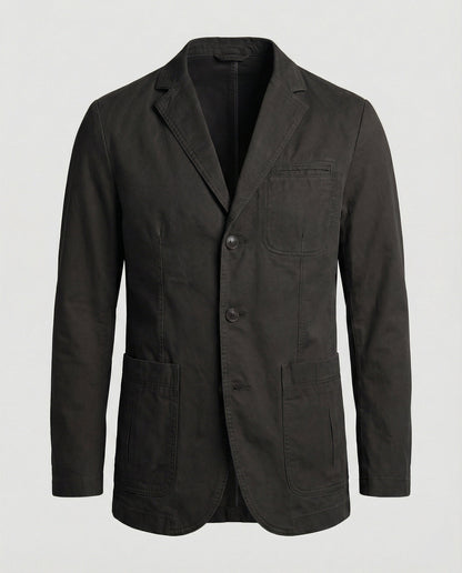 Herren Blazer Baumwolle Leicht Beige
