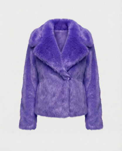 Damen Weiche Pelzjacke Qualität