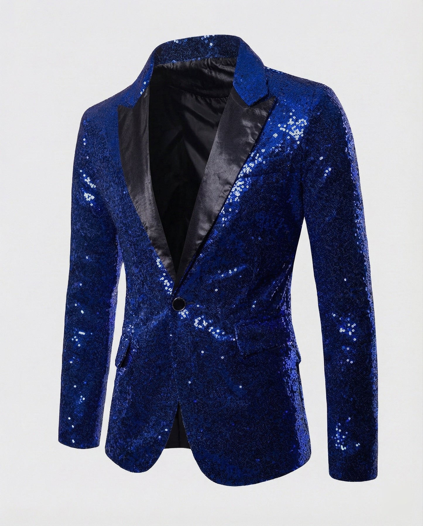 Herren Pailletten Blazer Glitzer
