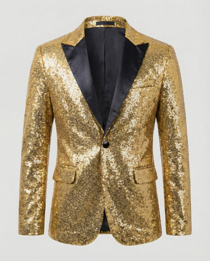 Pailletten Blazer Damen Glitzer