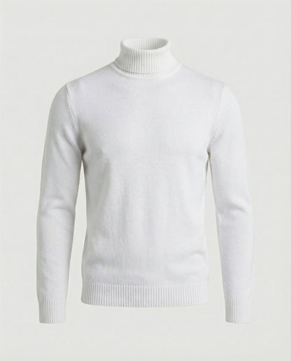 Feine Merinowolle Rollkragenpullover
