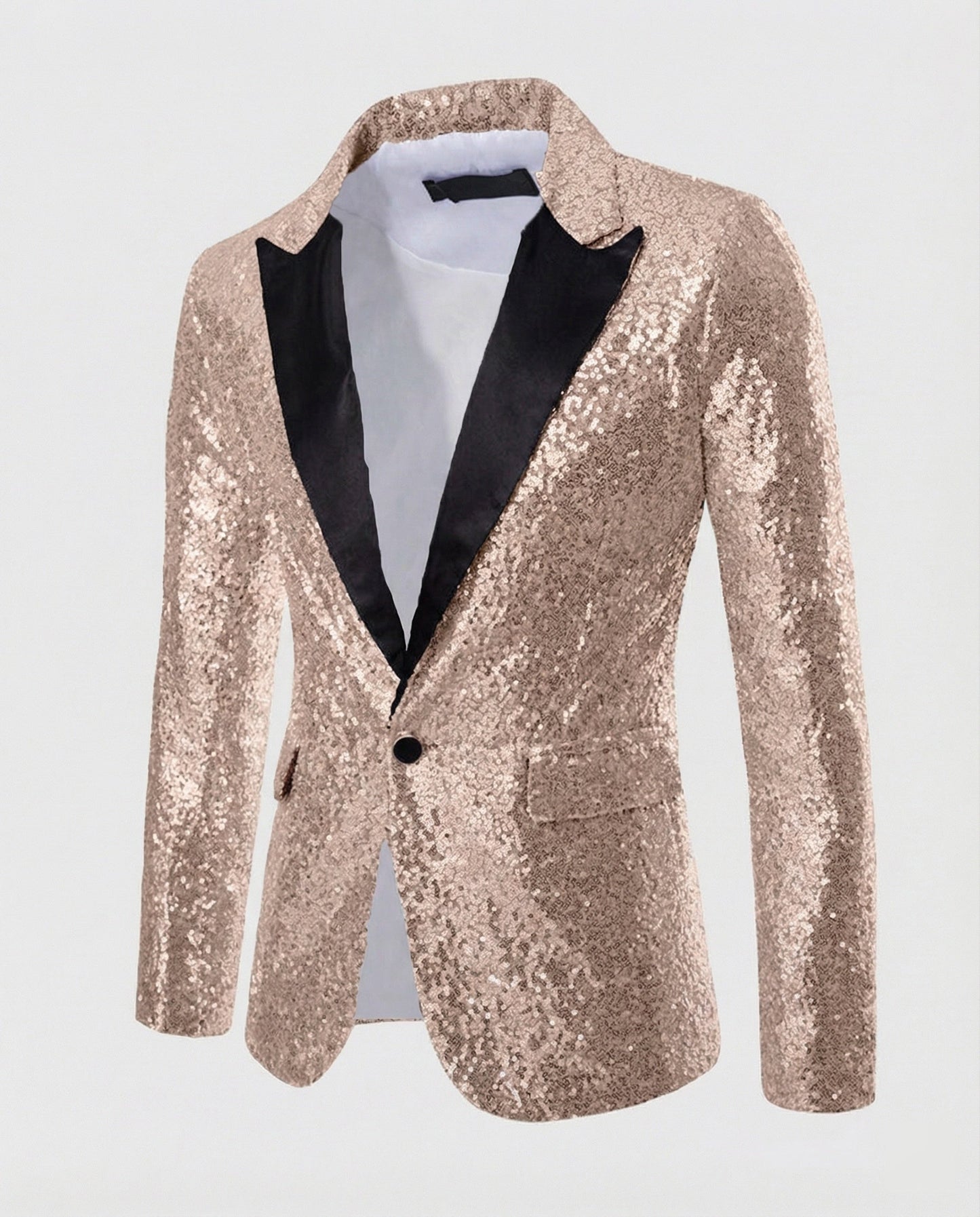 Herren Pailletten Blazer Glitzer