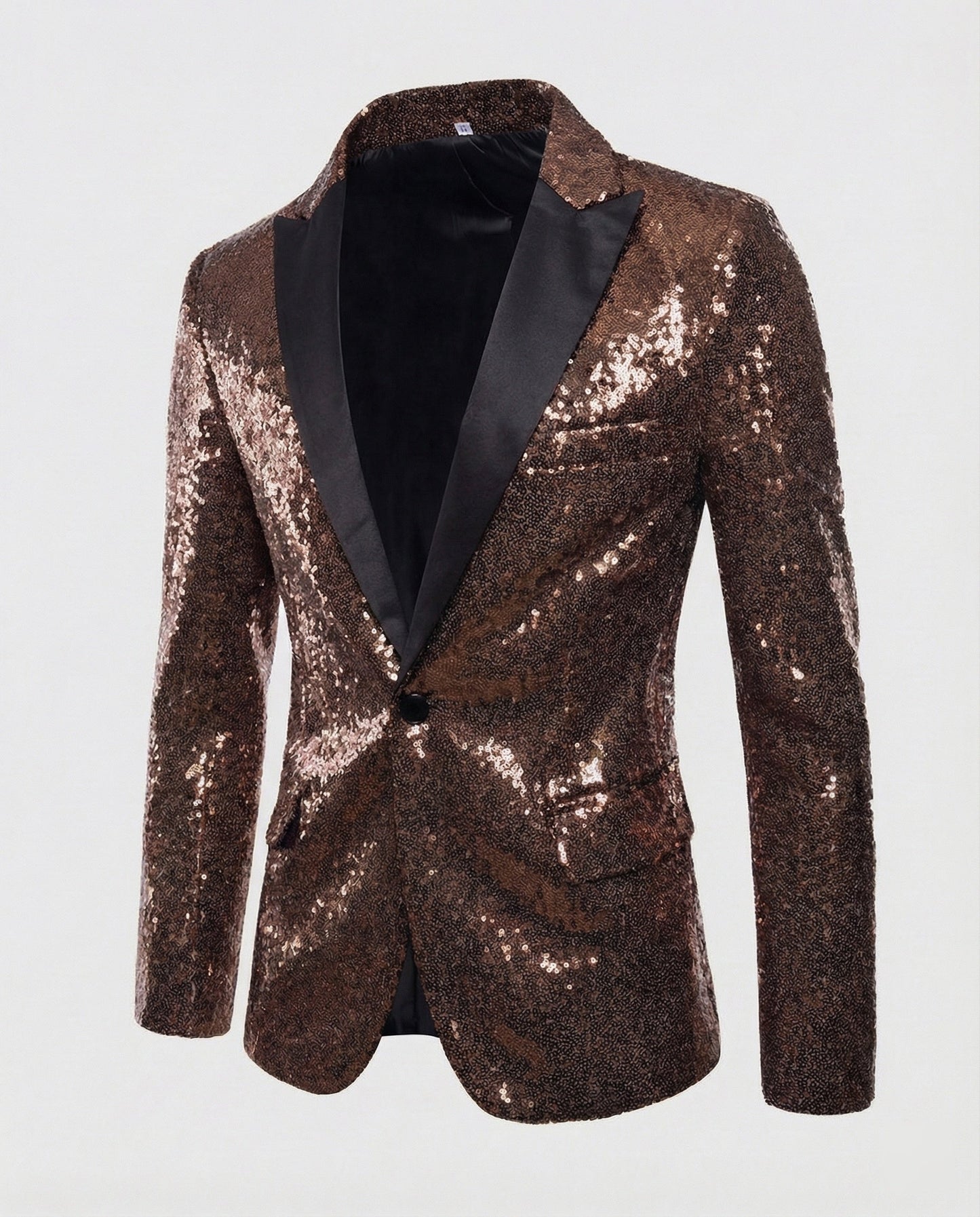 Herren Pailletten Blazer Glitzer
