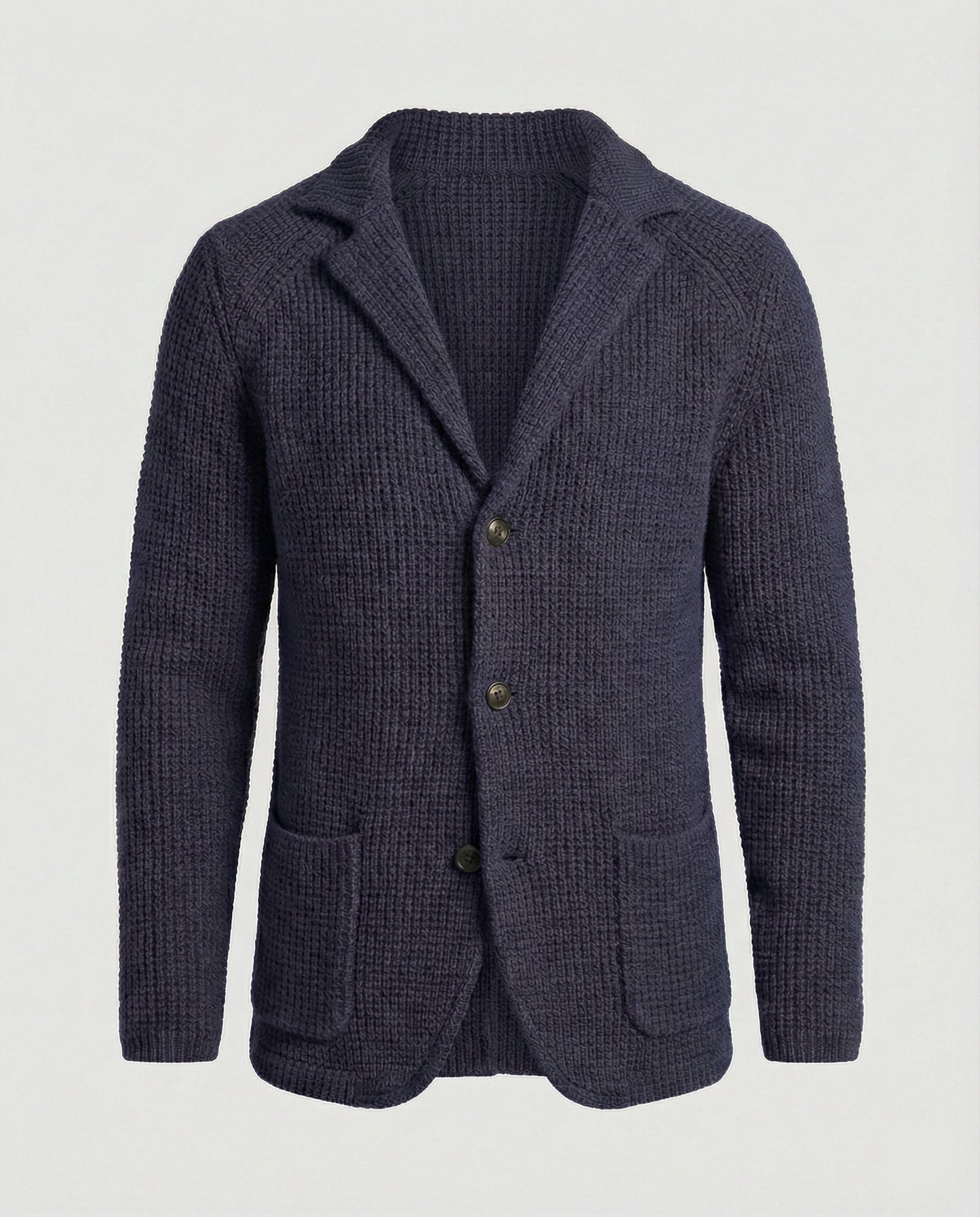 Herren Strickblazer Reverskragen