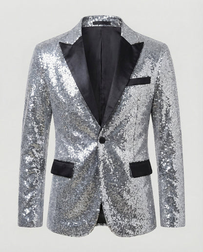 Pailletten Blazer Damen Glitzer