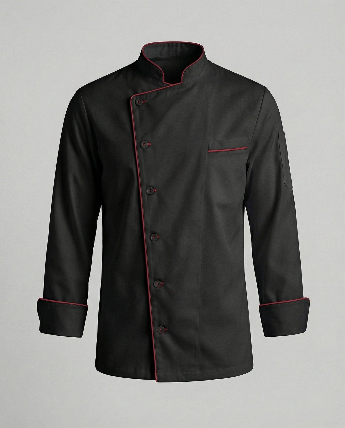 Herren Kochjacke Kontrast Eleganz
