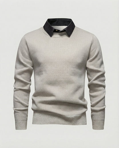 Eleganter Herren Feinstrickpullover