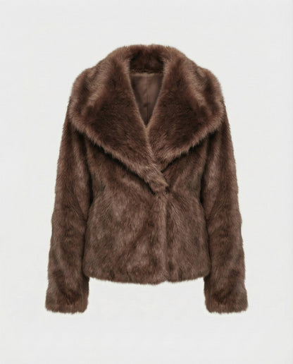 Damen Weiche Pelzjacke Qualität