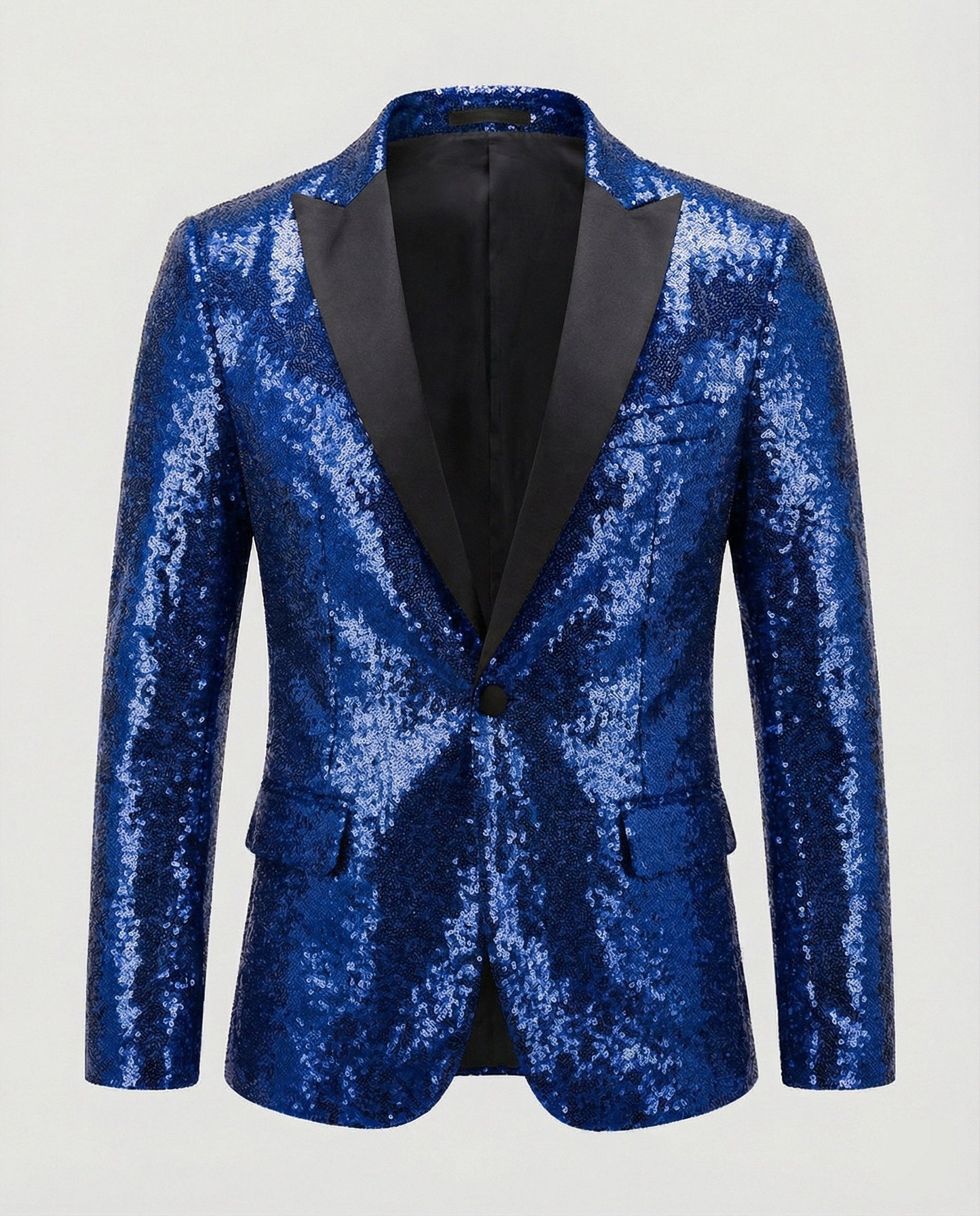 Norvielle Herren Blazer Pailletten Glänzend