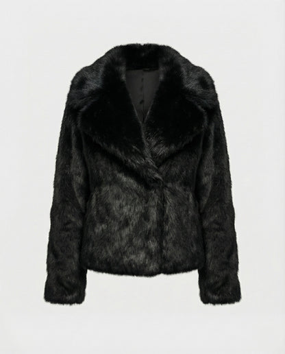 Damen Weiche Pelzjacke Qualität