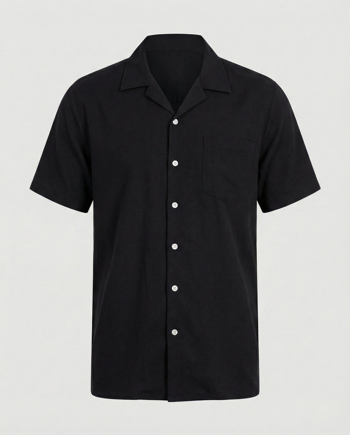 Herren Hawaiihemd Kurzarm Palmenprint