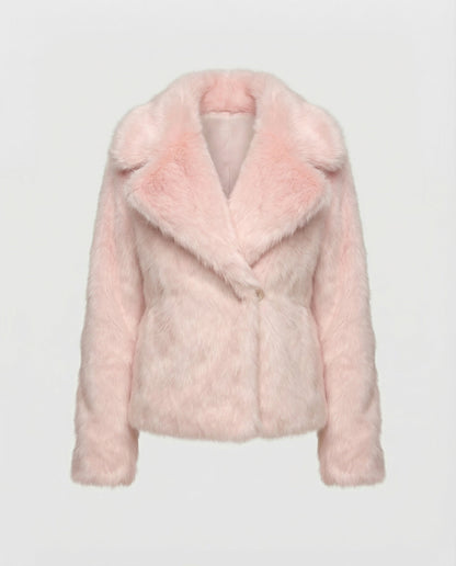 Damen Weiche Pelzjacke Qualität