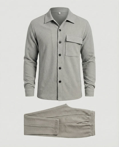Herren Cardigan Strukturdesign Wollmix