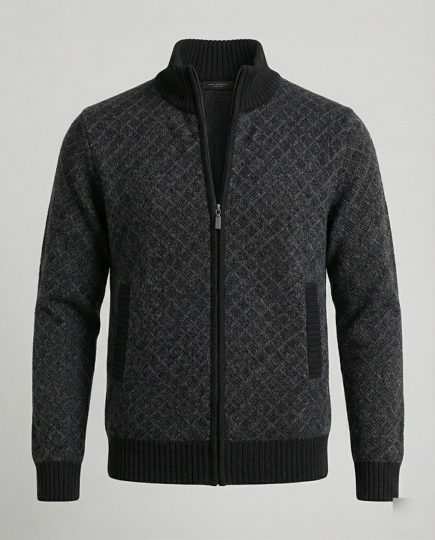 Herren Strickjacke Mit Reißverschluss