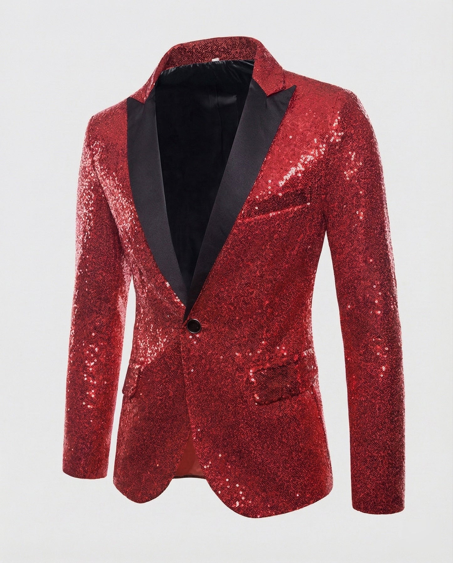 Herren Pailletten Blazer Glitzer