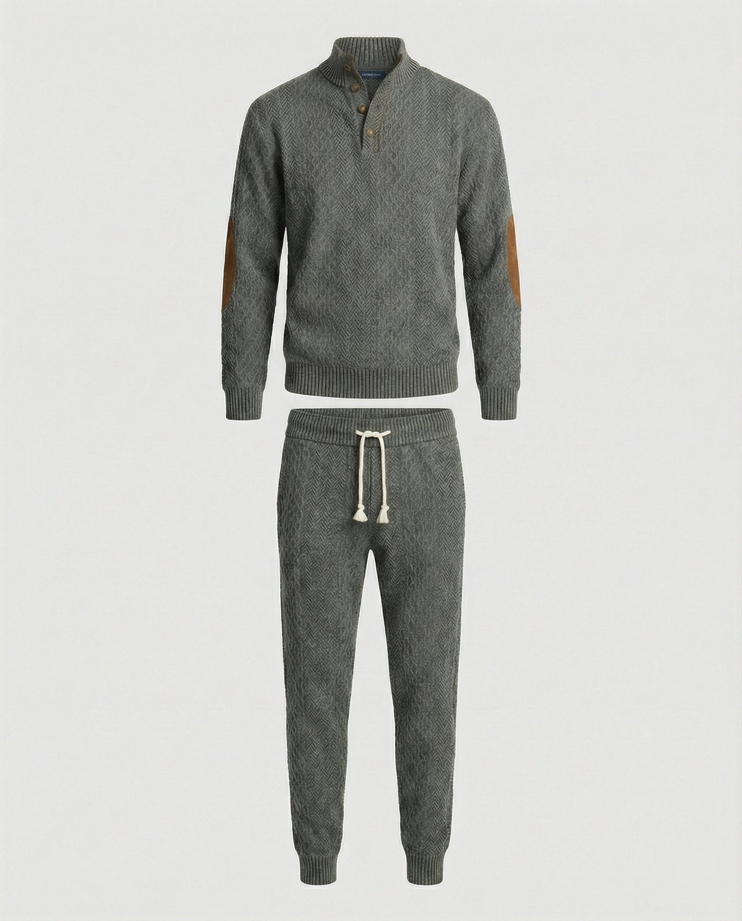 Herren Strickanzug Stehkragen