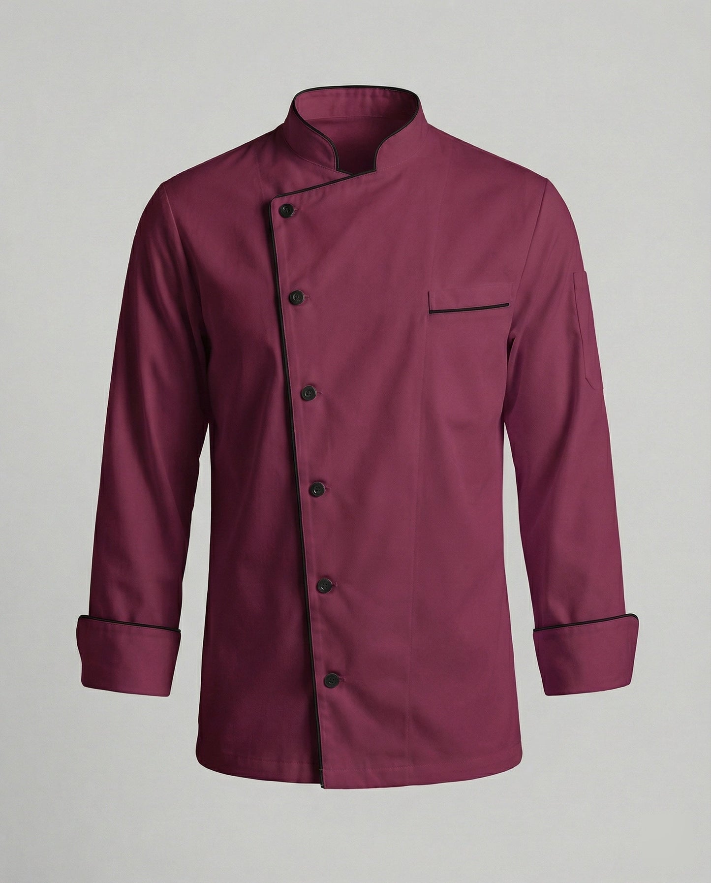 Herren Kochjacke Kontrast Eleganz
