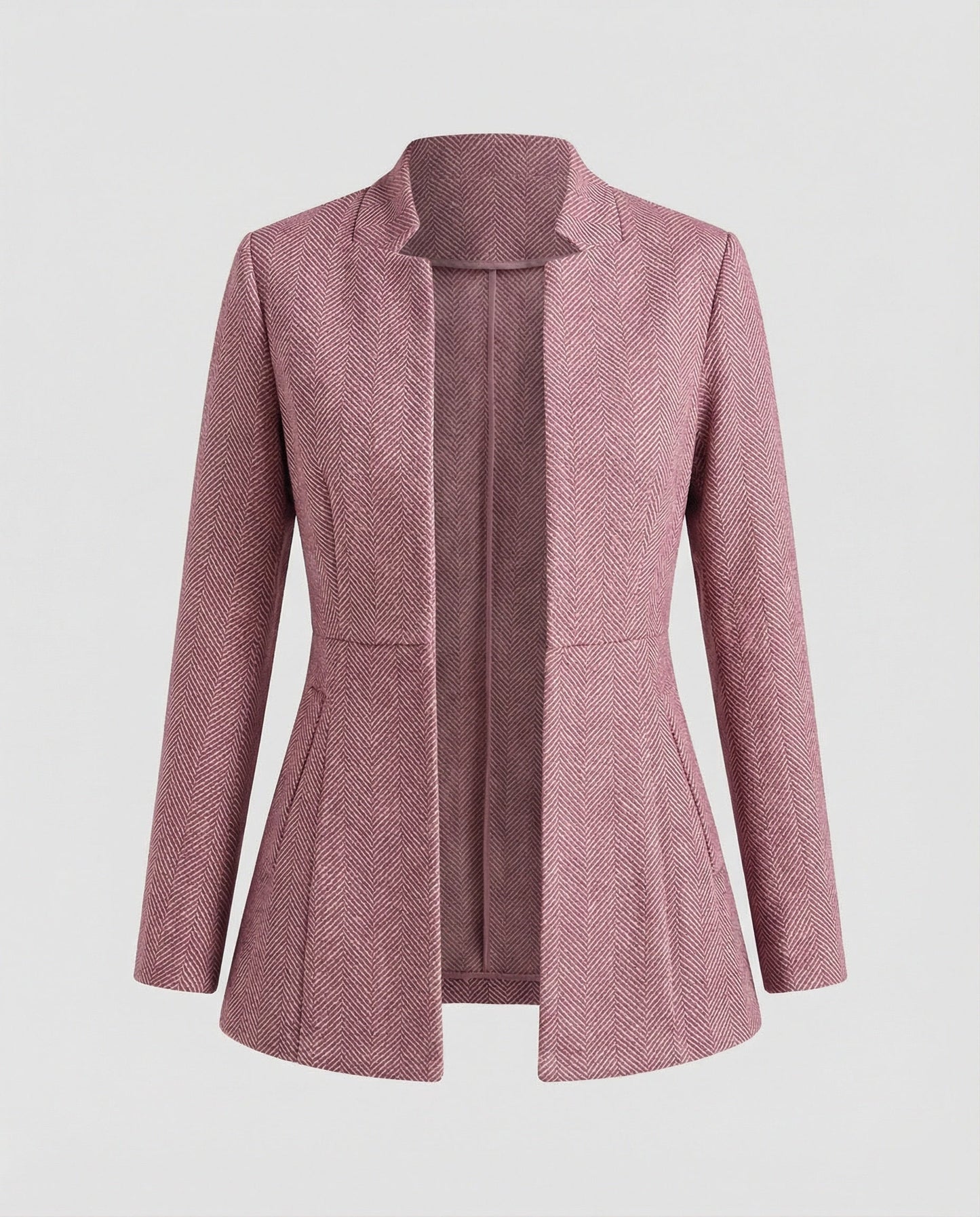 Damen Ärmelloses Blazer Hahnentritt