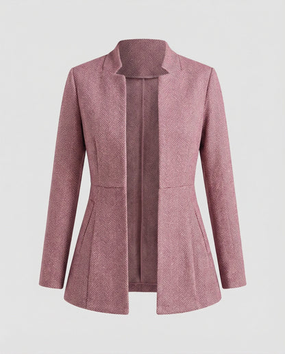 Damen Ärmelloses Blazer Hahnentritt