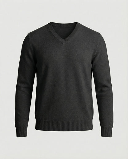 Herren Feinstrick Pullover V-Ausschnitt