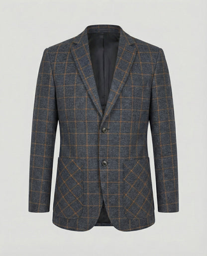 Herren Slim-Fit Karosakko Business