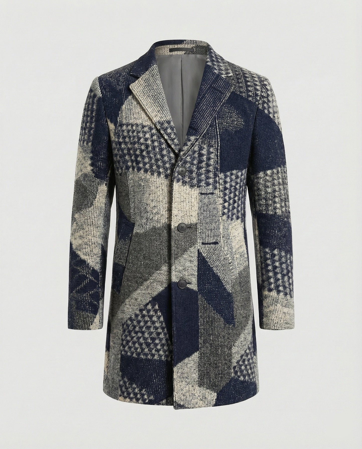 Herren Mantel Elegant Herbst Leder