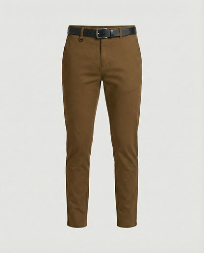 Herren Slim Fit Chinohose Bequem