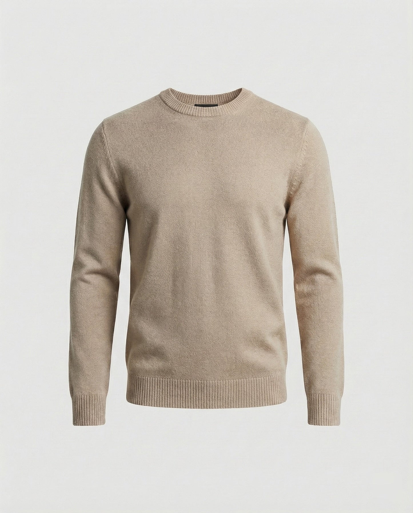Damen Kaschmirpullover Elegante Passform Weich Beige