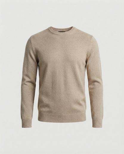 Damen Kaschmirpullover Elegante Passform Weich Beige