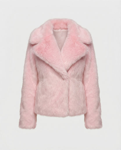 Damen Weiche Pelzjacke Qualität