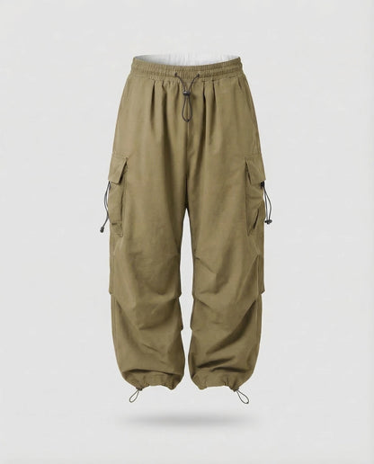 Damen Cargohose Leicht Bequem Weite Passform