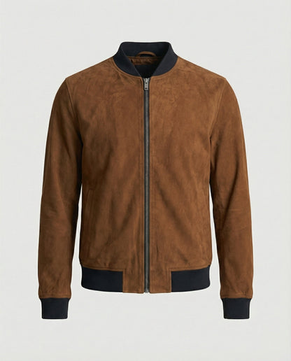 Herren Velours Bomberjacke Freizeitkleidung - Norvielle