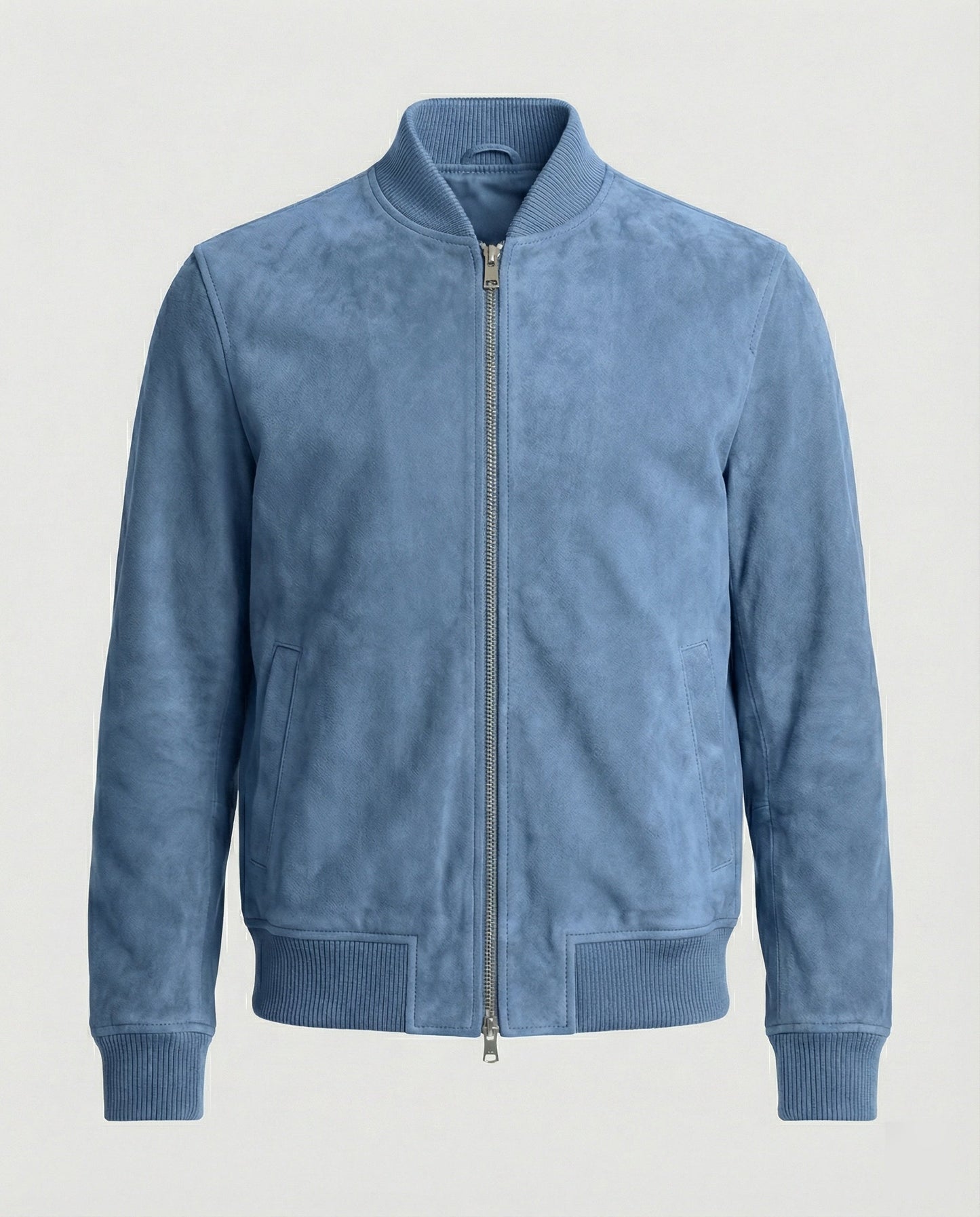 Herren Bomberjacke Lederoptik Kunstleder